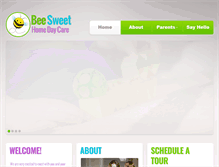 Tablet Screenshot of beesweethomedaycare.com